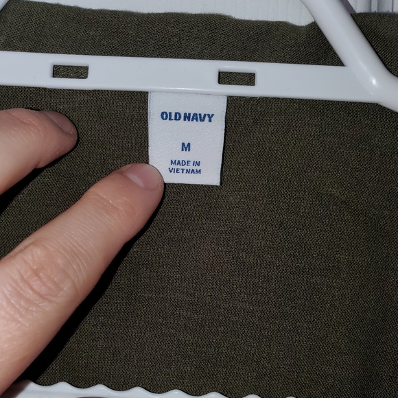 Linen Blend Button Up Shirt - Picture 2 of 3